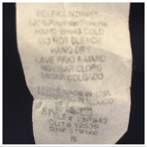 Love Culture Navy Blue & White Striped Top. - Picture 4 of 4